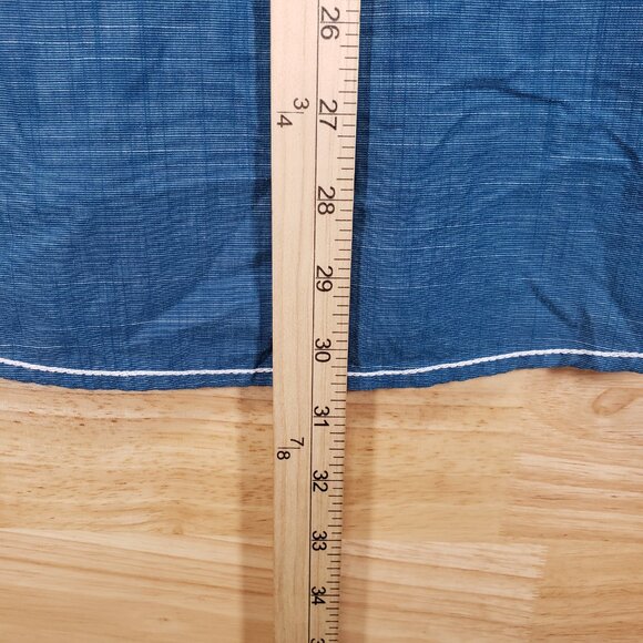 Tranquility Mayhem Men’s Denim Western Shirt XL Blue Long Sleeve Casual Button - Picture 8 of 8